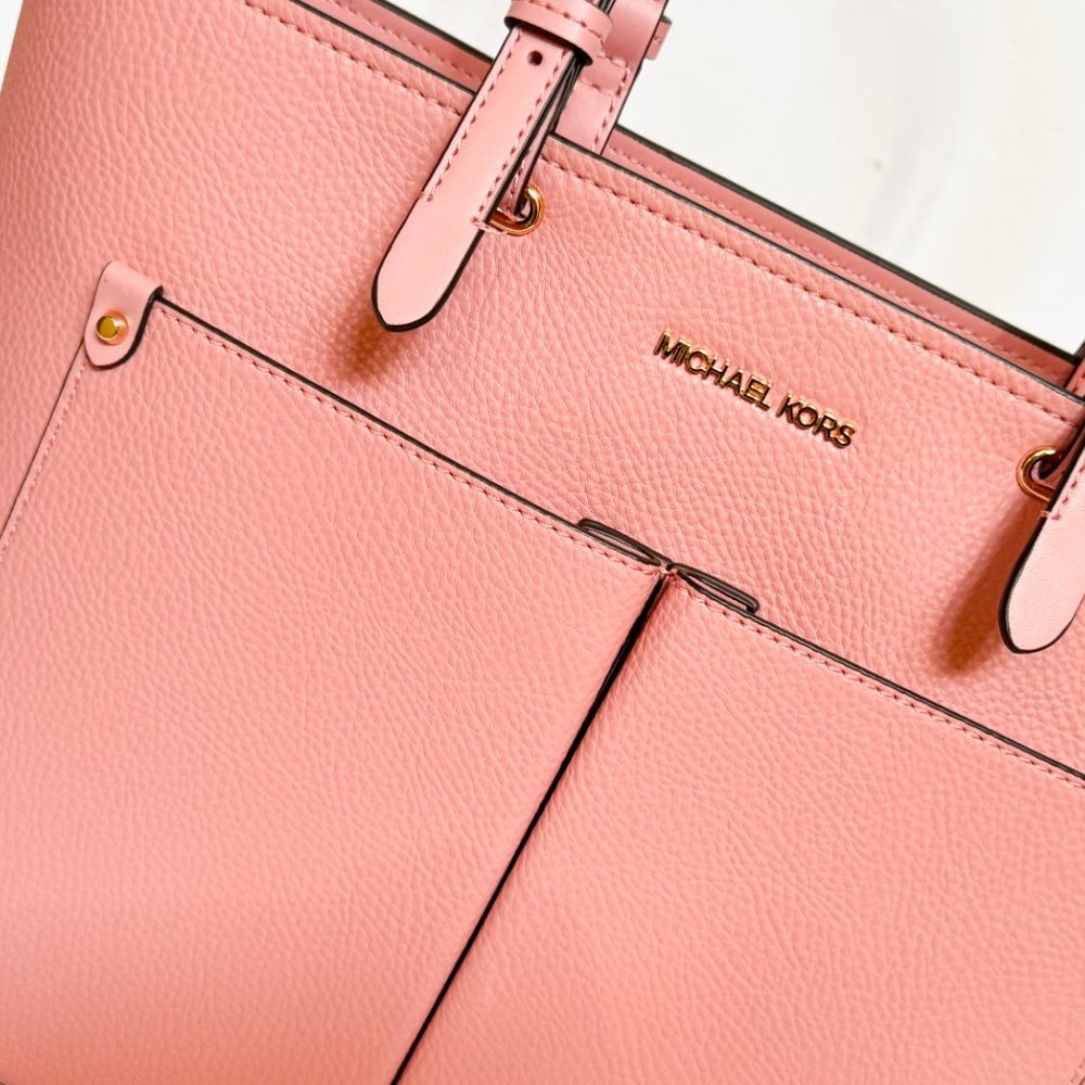 Michael Kors Jet Set Front Pocket Tote Bag + Wallet Set Primrose - Picture 10 of 15